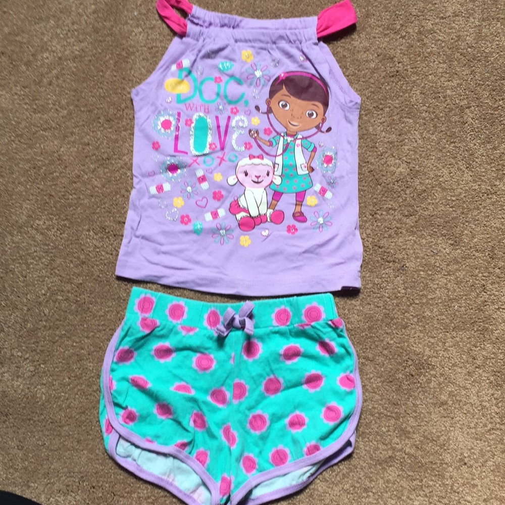 Disney Doc McStuffins 2 piece tank and shorts 4T